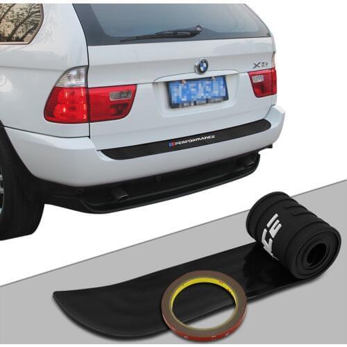 For BMW X3 f25 e83 X4 f26 X5 e70 e53 f15 f85 X6 New Performance Rubber Car Rear Bumper Trim Rear Guard Plate Protector Sticker