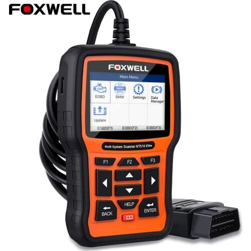 FOXWELL NT510 Elite Car Diagnosis OBD2 Scanner Full Systems ABS SRS Airbag Reset Automotive Scanner EOBD OBD 2 Diagnostic Tools
