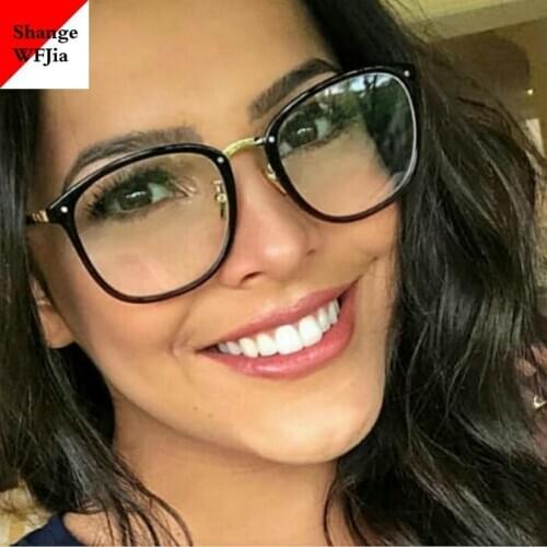 Big Glasses Frame Women 2020 Vintage Myopia Eyeglasses Frames Clear Lens Eye Glasses Frame for Men Optical Spectacle Frame