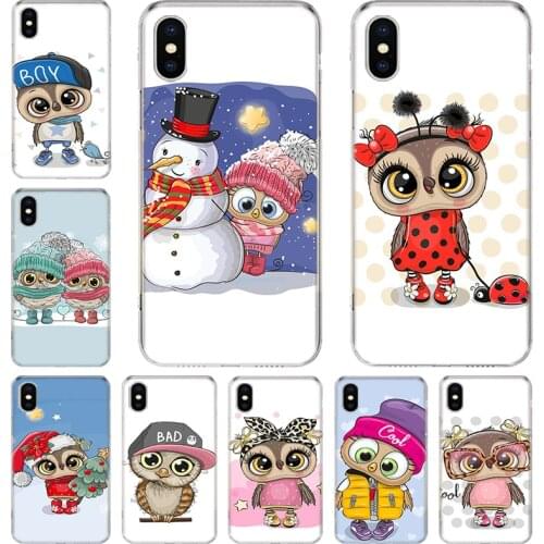 Baby Cute Owl Lover Cartoon Candy Phone Case For Iphone 12 Mini 11 Pro XS Max XR X 8 7 6 6S Plus SE 2020 5 5S SE Cover Shell Coq