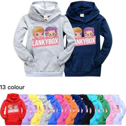 Lankybox Game Hoodies Kids Coat Boys Sweatshirts Pullover Outerwear Hoodie Girls Jacket Streetwear Hoody Boys Clothes