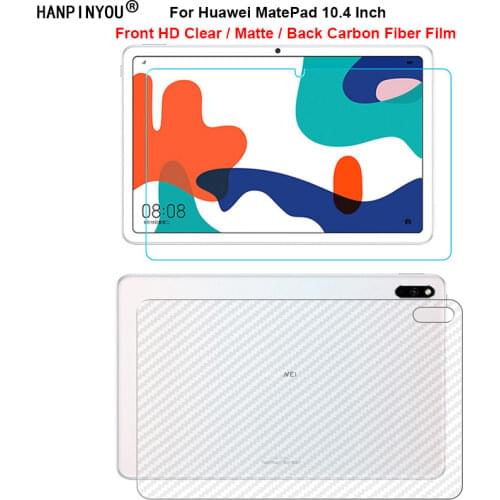 For Huawei MatePad Front Slim Soft Clear / Matte No Fingerprint Screen Protector Film For Huawei Mate Pad 10.4"