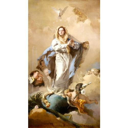 THE IMMACULATE CONCEPTION VIRGIN MARY PAINTING Art Film Print Silk Poster Home Wall Decor 24x36inch