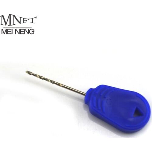 MNFT 2PCS Carp Fishing Baiting Needles Boilie/Bait Drill Blue Color Hair Rigging Angling Tackles