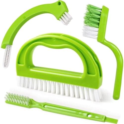 New Grout Brushes (4 in 1) Tile Cleaner Brush,Joint Scrubber for Deep Cleaning, Perfect for Bathroom,Kitchen & Tile Cleaning