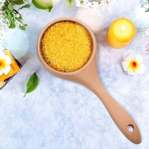 2021 New Short Handle Solid Wood Scoop Japanese-style Rice Scoop Kitchen Water Scoop Wooden Spoon Wooden Bucket Spoon