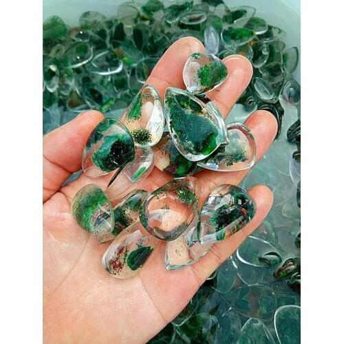 Ghost phantom quartz crystal Drop pendant healing specimen 1pc 10-20g