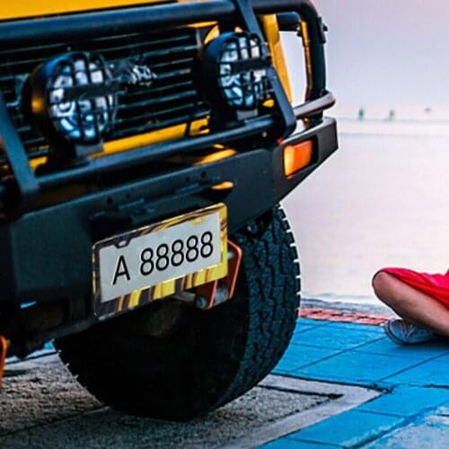 License Plate Frame Epoxy Resin Mold Car License Plate Protective Cover Silicone Mould DIY Crafts Casting Tools