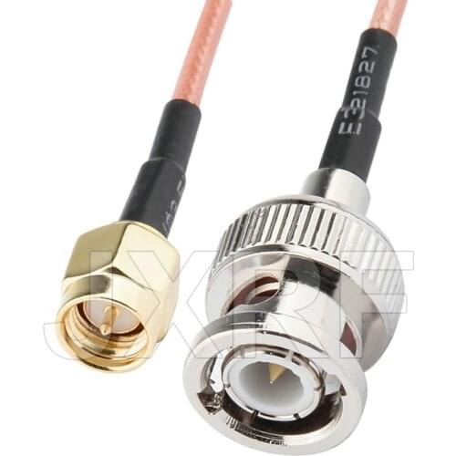 JXRF Connector BNC to SMA Cable RG316 50 Ohm Pigtail Cable SMA Male to BNC Male Plug RF Coax Extension Cable Coaxial