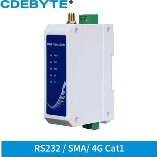 RS232 4G DTU Modem Cat1 Module APN/VPN Network UDP Sever CDEBYTE Wireless Transceiver Receiver SMA Interface