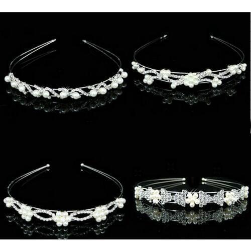 2018 Free Shipping 12 Styles Elegant Flower Wedding Bridal Tiara Rhinestone Crystal Crown Pageant Prom Hair Headband jewelry