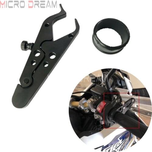 Universal Motorcycle Scooter Throttle Lock CNC Aluminum Cruiser Assist Retainer Grip Control Clamp w/ Silicone Rubber Ring