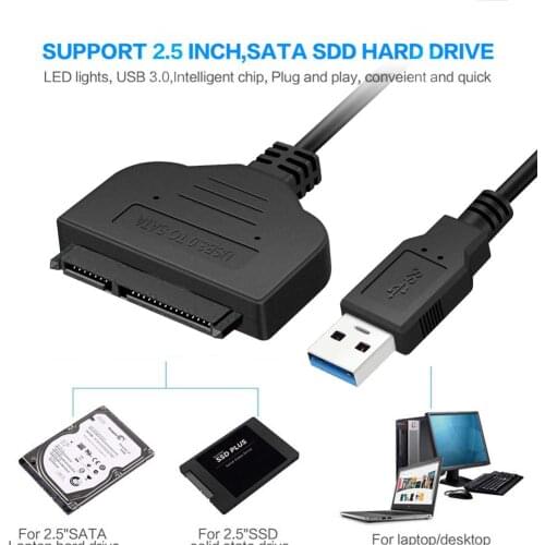 USB 3.0 To 2.5" SATA III Hard Drive Adapter Cable UASP -SATA To USB3.0 Converter SB 3.0 SATA 3 Cable Sata To USB Adapter