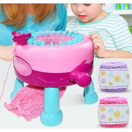 Knitting Toy Multifunctional Reliable 22 Needles Handmade Wool Knitting for Kids Educational Toys for Children Gifts