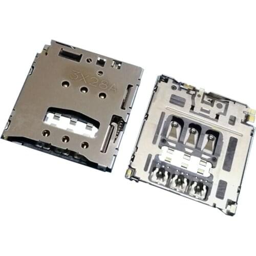 2Pcs Sim Card Reader Slot Tray Holder Connector Socket For Lenovo Yoga Tablet 2 1050 1050F YT-1051F 1051F 1050LC 1051F A850E