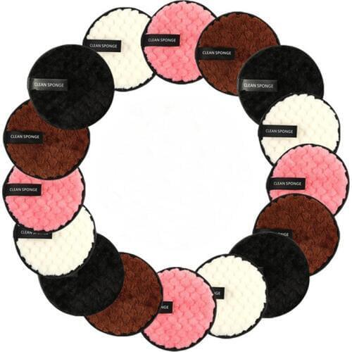 Make up remover promotes healthy skin Microfiber Cloth Pads Remover Towel Face Cleansing Makeup Lazy cleansing powder puff