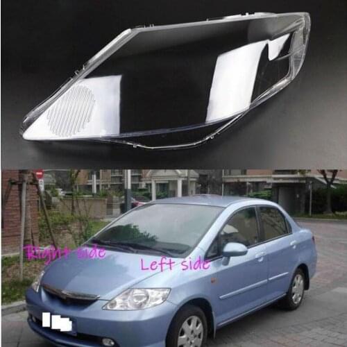 Car Headlamp Lens For Fit Jazz Sedan 2003 2004 2005 2006 2007 2008 Car Headlight cover Headlamp Lens Auto Shell Cover