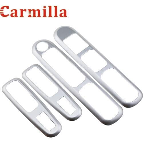 Carmilla ABS Chrome Car Window Lifter Panel Cover Sticker Car Styling for Peugeot 3008 Year 2014 2015 2016 2017 Modification