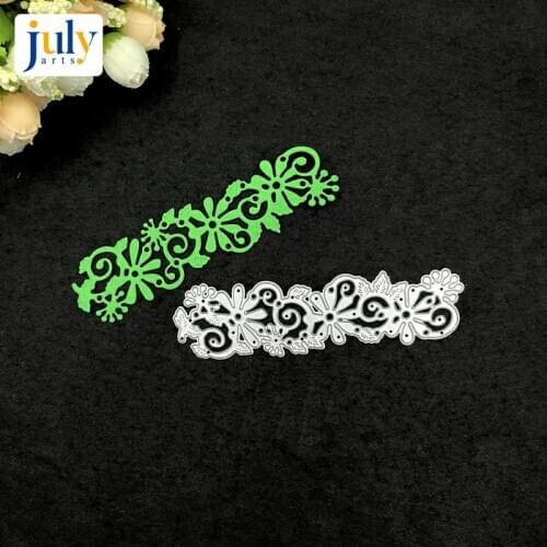 Julyarts Lace Silver Cutting Dies Steel Metal Stencil For Scrapbooking Album Embossing DIY Card Templates Model Handmaking Gift