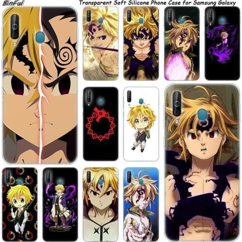 Hot Nanatsu No Taizai Meliodas Silicone Case For Samsung Galaxy A80 A70 A60 A50 A40 A40S A30 A20E A2CORE M40 Note 10 Plus 9 8 5