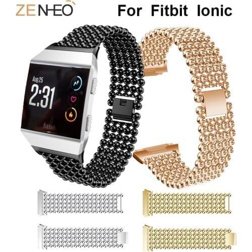 Metal Replacement watch straps For Fitbit Ionic Smart watches band For Fitbit Ionic Men womens bracelet wristband accessories