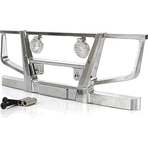 Metal Front Bumper Crash Barrier for 1/14 Tamiya Volvo RC Truck Tractor Car Accessories