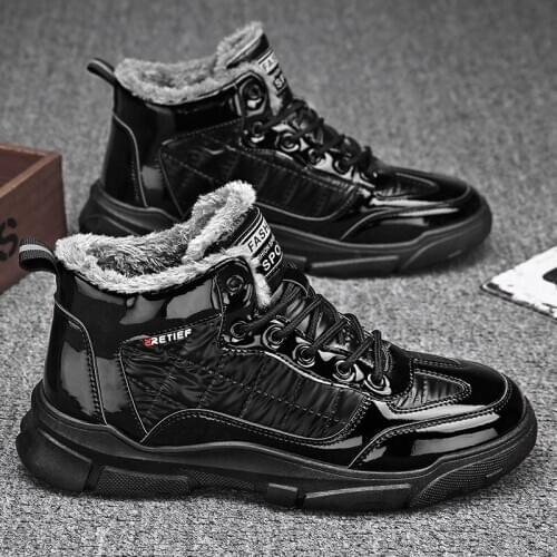 Winter mens cotton snow boots men Mens Sneakers Comfortable Cold protection Men Casual Shoes Fashion Non-slip Snow shoes