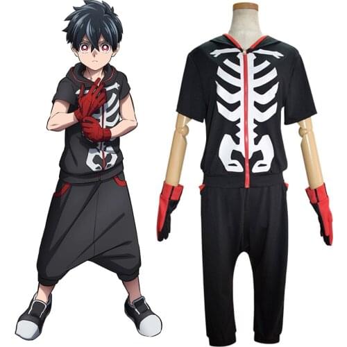 Kemono Jihen Kabane Kusaka Cosplay Costume Halloween Carnival Jacket Pant Gloves Cos Anime Uniform For Men Women Christmas Gift