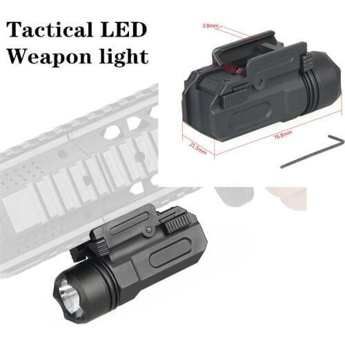 Hunting accessories Tactical Weapons Mounted Light Fit for 21MM Rail For Outdoor Hunting Paintball Accessory GZ15-0121