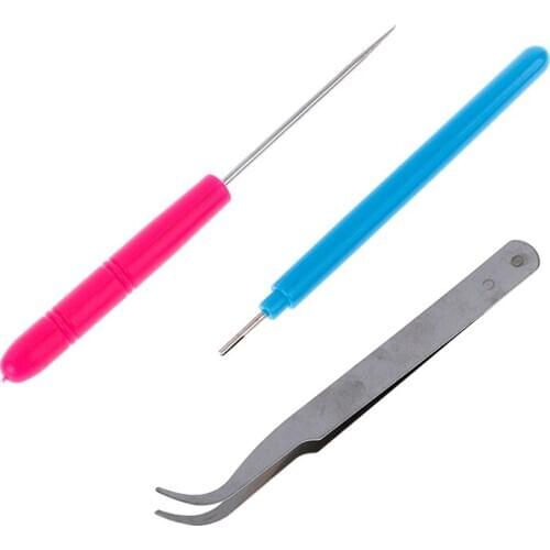 3Pcs Tweezer Quilling Needles Slotted Pen Tool Kit Quilling Paper DIY Set For Classroom Shop Wedding Party Decoration Paper Tool