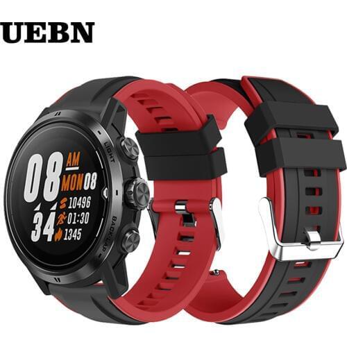 UEBN 22mm Silicone Sport Strap For For COROS APEX Pro Smartwatch Wrist band for COROS APEX 46mm Watchbands Accessories