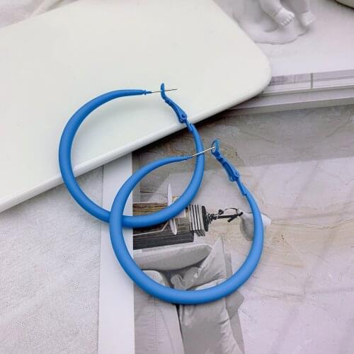 Hoop Earrings boucle oreille femme Trendy Earrings Exaggerated Round Circle Earrings for Women Jewelry Boucles d'oreilles