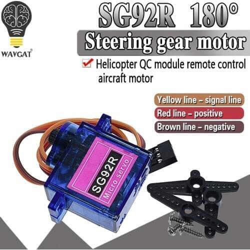 SG92R 2.5KG Micro 9g Servo Nylon Carbon fiber Gears Replace SG90 For RC Model Aeromodelling Helicopter Parts