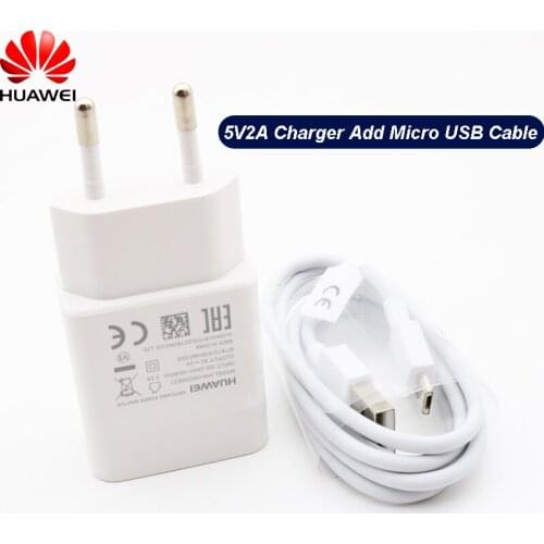 Original EU US Huawei Mate 10 Lite charging 5V2A charger and micro cable for p8 p9 p10 lite mate 10 lite Honor 8x 7x y5 y6 y7 y9