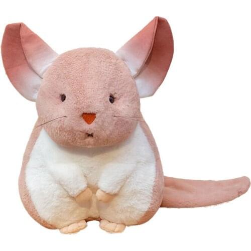 25-55cm New Cute Mouse Plush Toy Chinchillas Soft Toy Stuffed Animal Plush Doll Baby Appease Pillow Gift For Kids