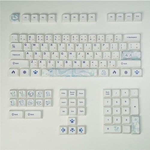 XDA Arora six-tailed ball cap PBT thermal sublimation keycap mechanical keyboard GH60;GK61;GK64;XD60;68;78;84;87;96;104;108 mech
