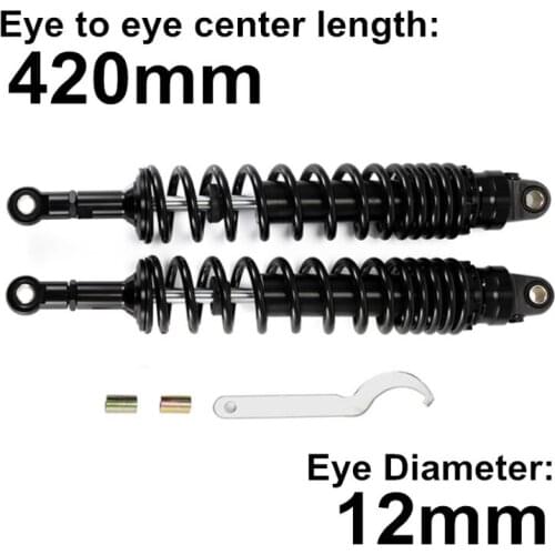 Rfy 420mm motorcycle rear shock absorber FOR SUZUKI RM250 RM400 KAWASAKI KDX400 HONDA XR200