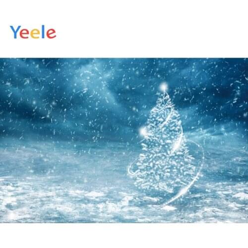 Winter Christmas Tree Snowflake Light Wind Home Decoration Backdrop Photography Custom Photographic Background For Photo Studio