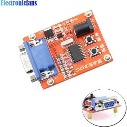 1PC VGA Signal Generator LCD Display Tester 7V-12V Power Input Signal Source Tester Wide Power Supply PCB Board Module