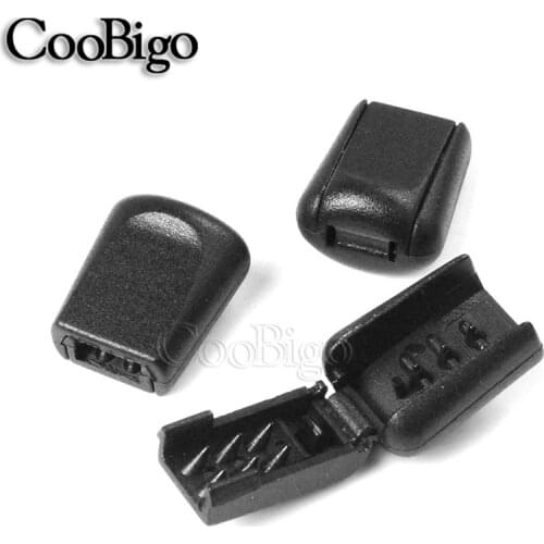 12pcs Cord Lock Ends Rope Buckle Zipper Pull Stopper Zip Clips for Paracord Backpack Sportswear Shoelace Lanyard DIY Accessories