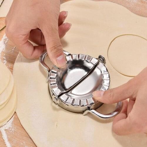 2PCS Dumpling Maker and Cutter Stainless Steel Ravioli Skin Empanada Press Pie