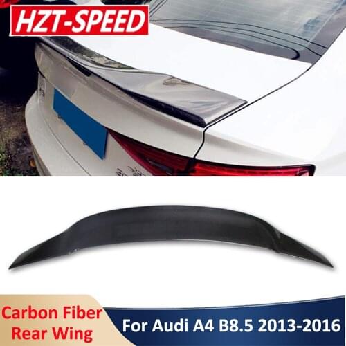 2013-2016 R-Style A4 B8.5 Rear Wing Tail Trunk Spoiler Real Carbon Fiber Car Styling Body Kit For Audi A4 B8.5 Modification