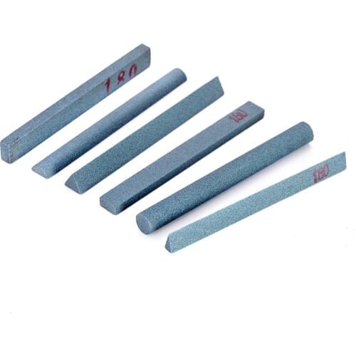 6pcs 180# Green Carbon Sharpening Oil Stone Fine Polishing Grinding Whetstone