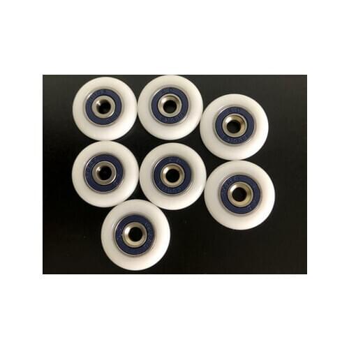 6PCS Shower Room Glass Door POM Wheel Sliding Door POM Pulley Shower Room Carbin Accessories Door Rollers Diameter 26/27/29mm