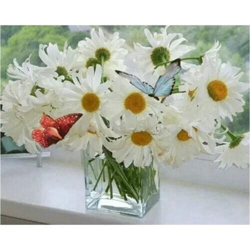 5D DIY Diamond Painting Chrysanthemum, rose Picture Full Square/Round Diamond mosaic Embroidery Cross Stitch flower Decor tulip