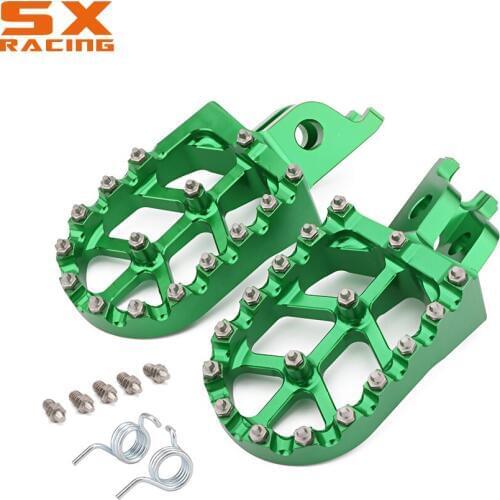 Motorcycle Aluminum Foot Pegs Footpeg Pedals FootRest For KAWASAKI KX250F 2006-2016 KX450F 2007-2016 KLX450R 2008-2013