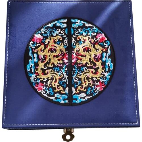 Wooden Chinese Style Jewelry Storage Box 2 Layer Watch Display Organizer