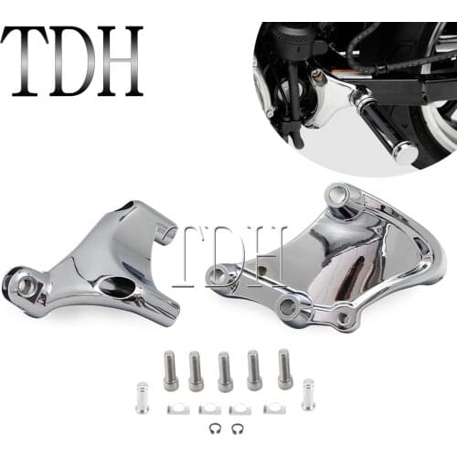 For Harley Sportster XL833 XL1200 48 72 Custom Motorcycle Left Right Footrest Foot Peg Mounting Bracket Kits Aluminum 2014-2021