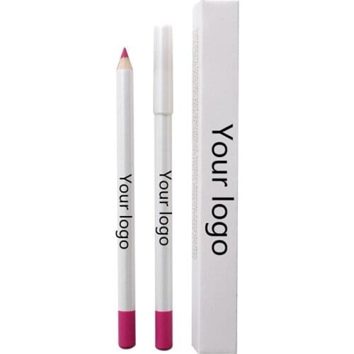 Private Label 21 Colors Lip Pencil OEM Custom Cosmetic Lip Liner Wholesale Waterproof Custom Logo Makeup Lip Liner Brown