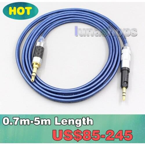 2.5mm 4.4mm XLR 3.5mm High Definition 99% Pure Silver Earphone Cable For Audio Technica ATH-M50x ATH-M40x ATH-M70X LN006815